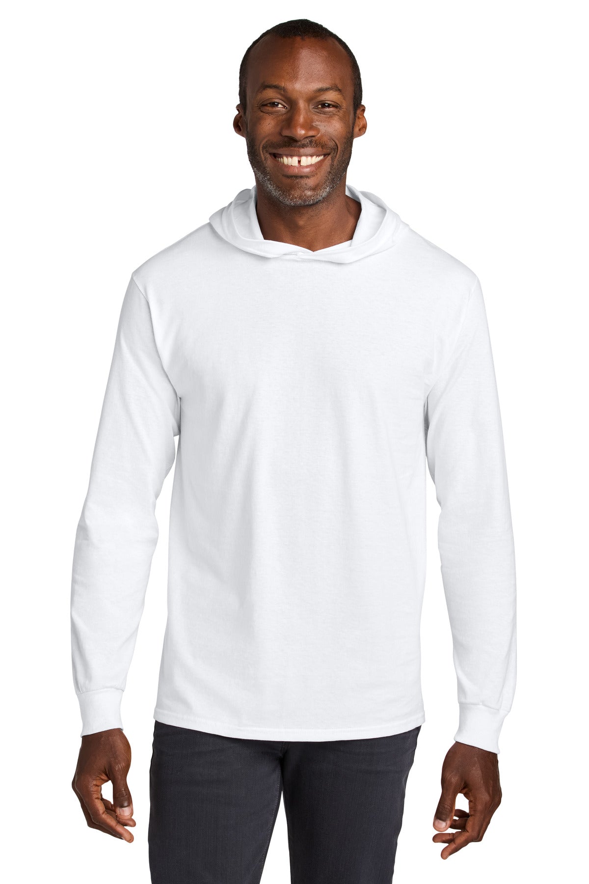 Jerzees Classicsâ„¢ Unisex Cotton Long Sleeve Hooded T-Shirt 363LH