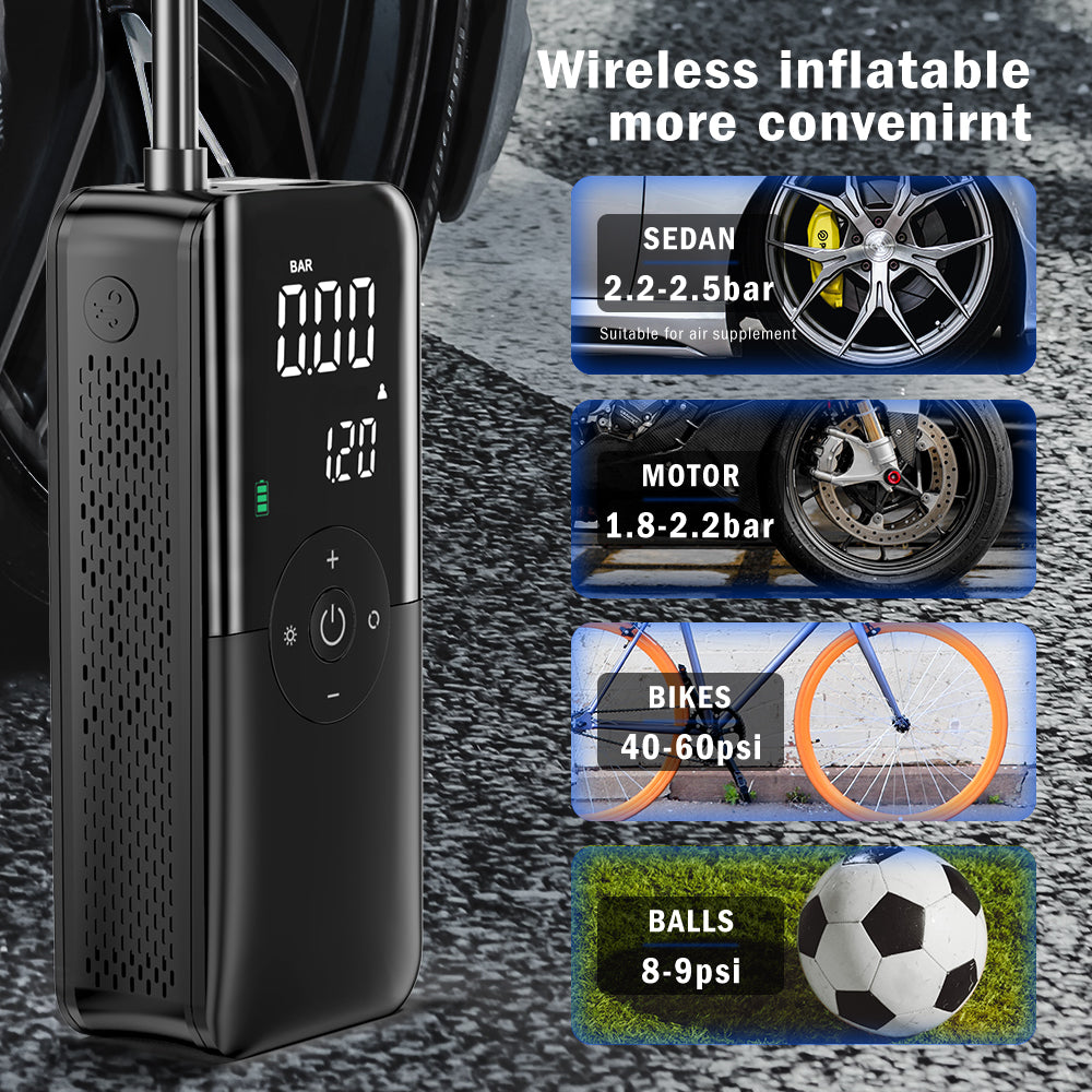 Air Compressor 12v Air Pump For Car Portable Tyre Inflator Electric Motorcycle image 5