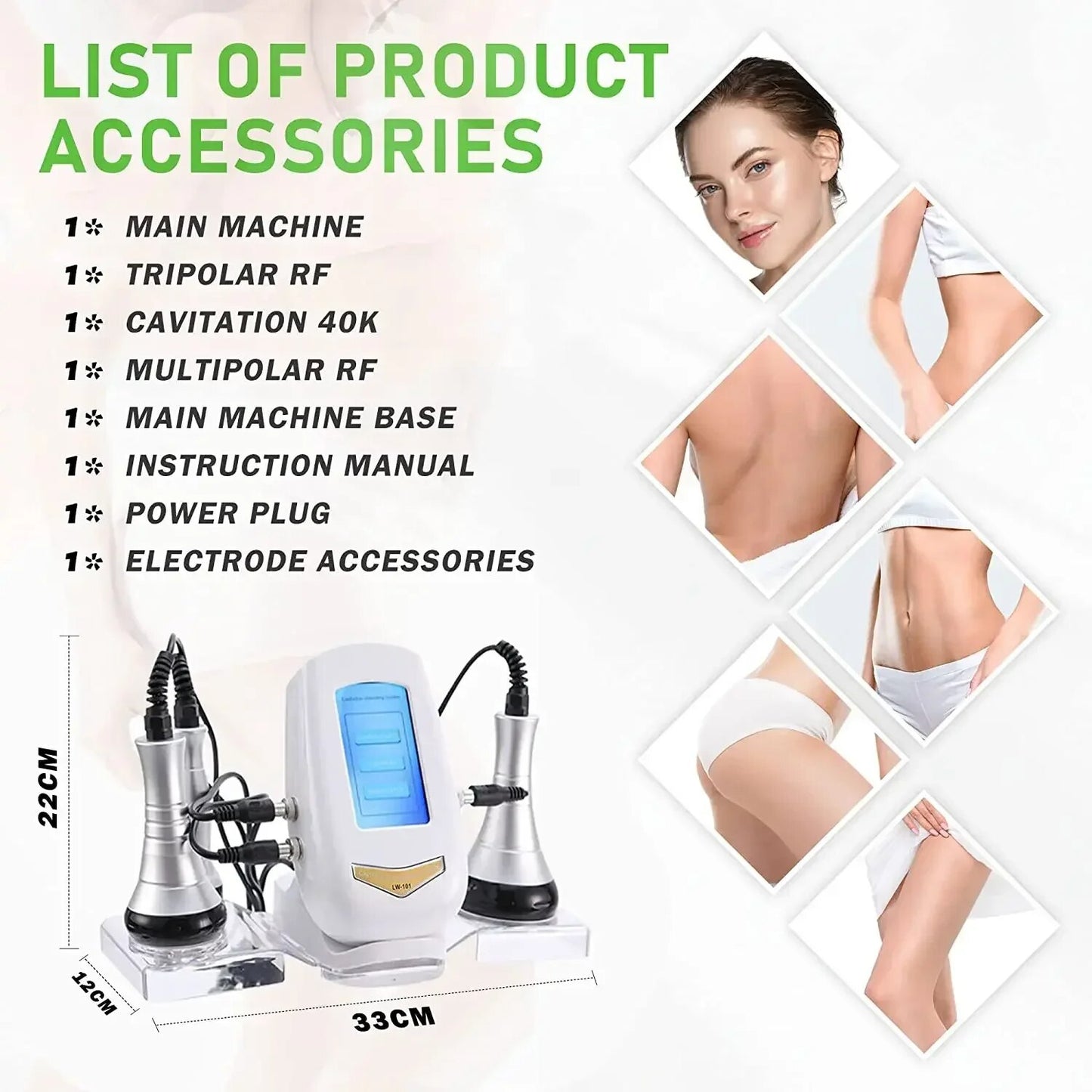 RF Tool 40K Cavitation Ultrasonic Body Slimming Machine Multi-Polar Radio Frequ image 7