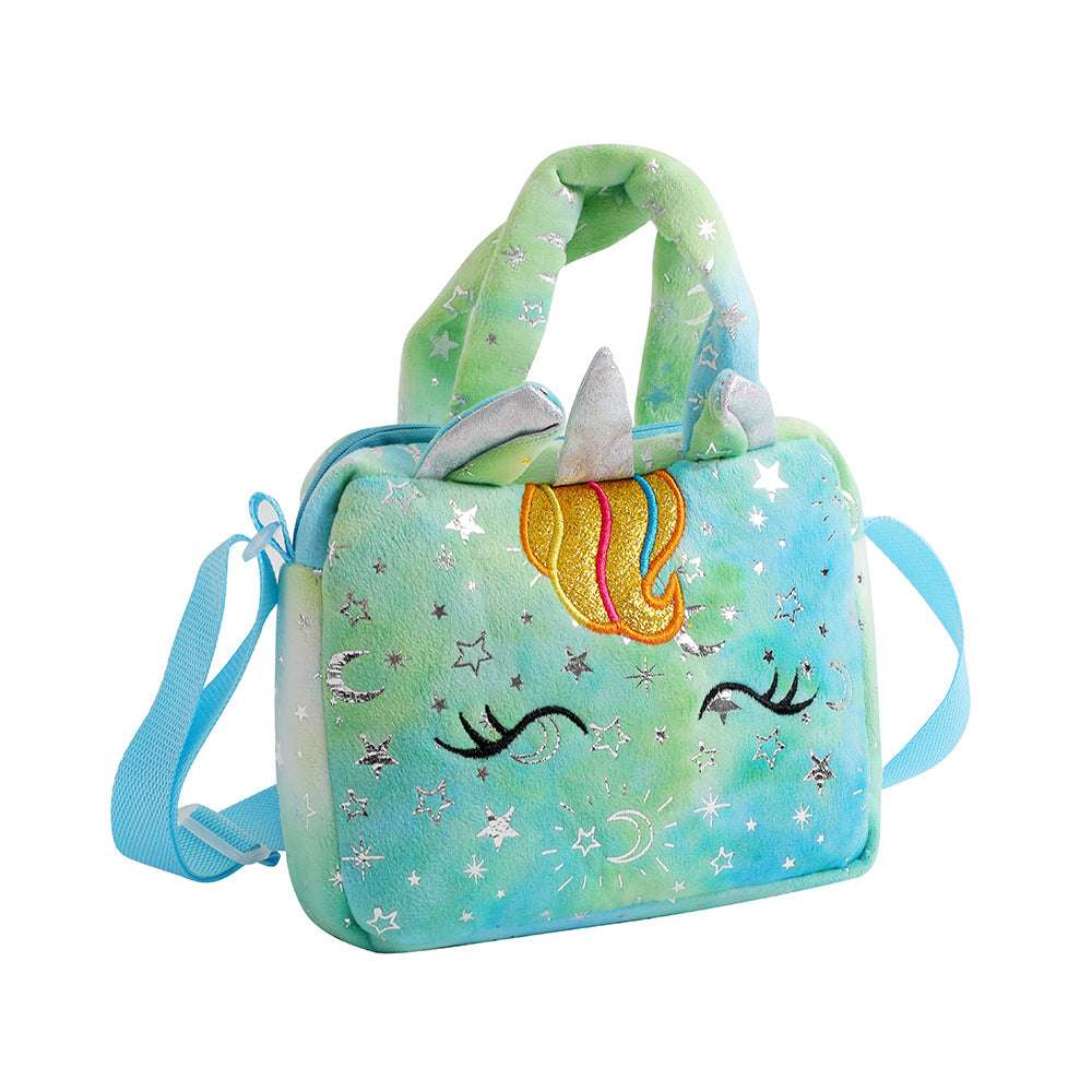 Sweet Unicorn Handbags For Girls Lovely Kids Crossbody Bag Children Gift Little image 3