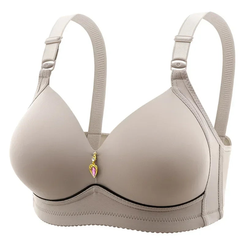 Mom Brassiere Without Steel Ring Breathable Gathered Ladies Underwear Non-magne image 9