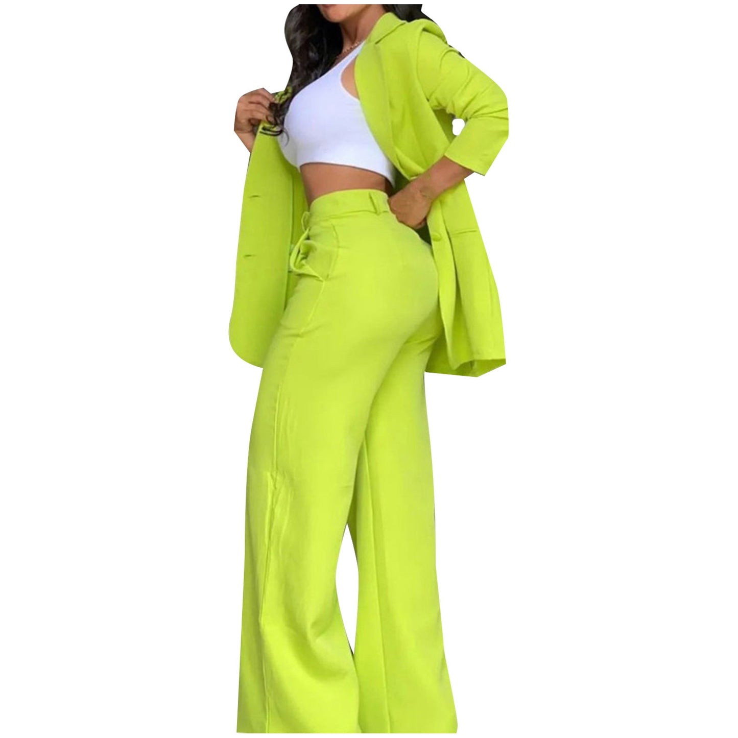 Women's Elegant Suits 2025 Spring/Autumn Latest Elegant Notched Collar Blazer L image 2