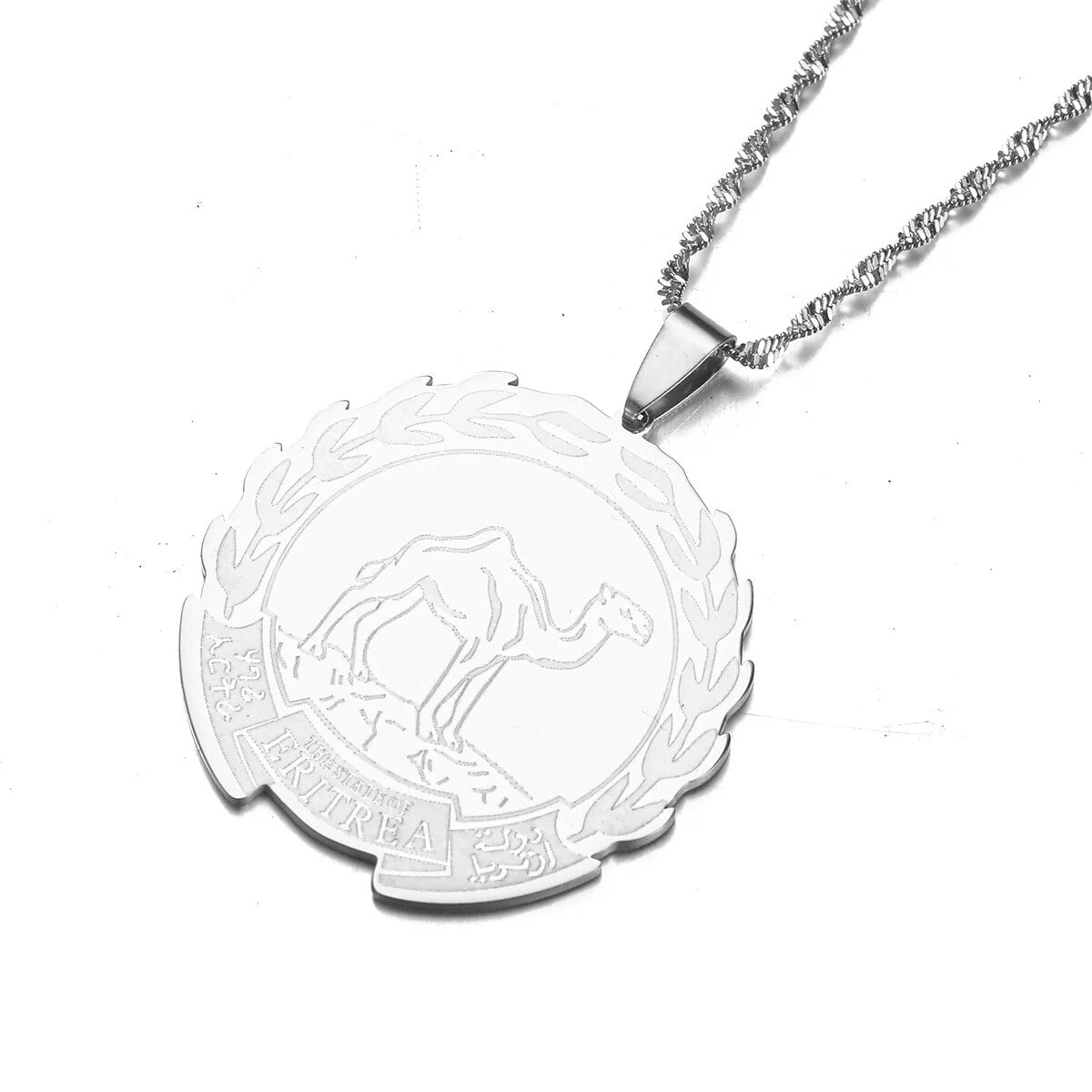 Eritrea Map Pendant Necklaces Chain Women Girls Gold Color Jewelry African Neck image 1
