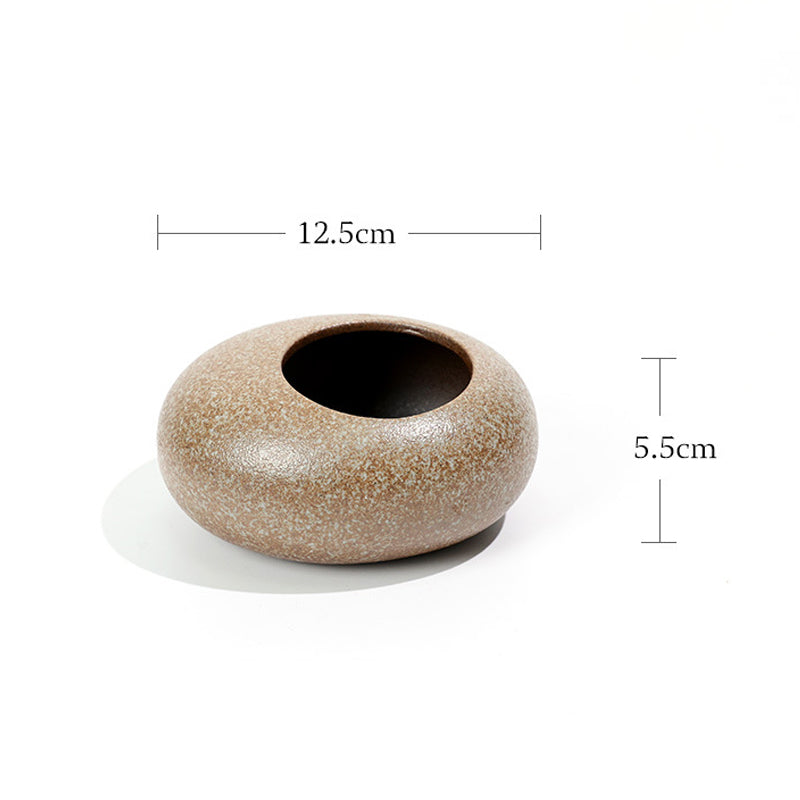 Ceramic Small Water Drop Flower Pot Vase Device Zen Tea Table Desktop Japanese image 1