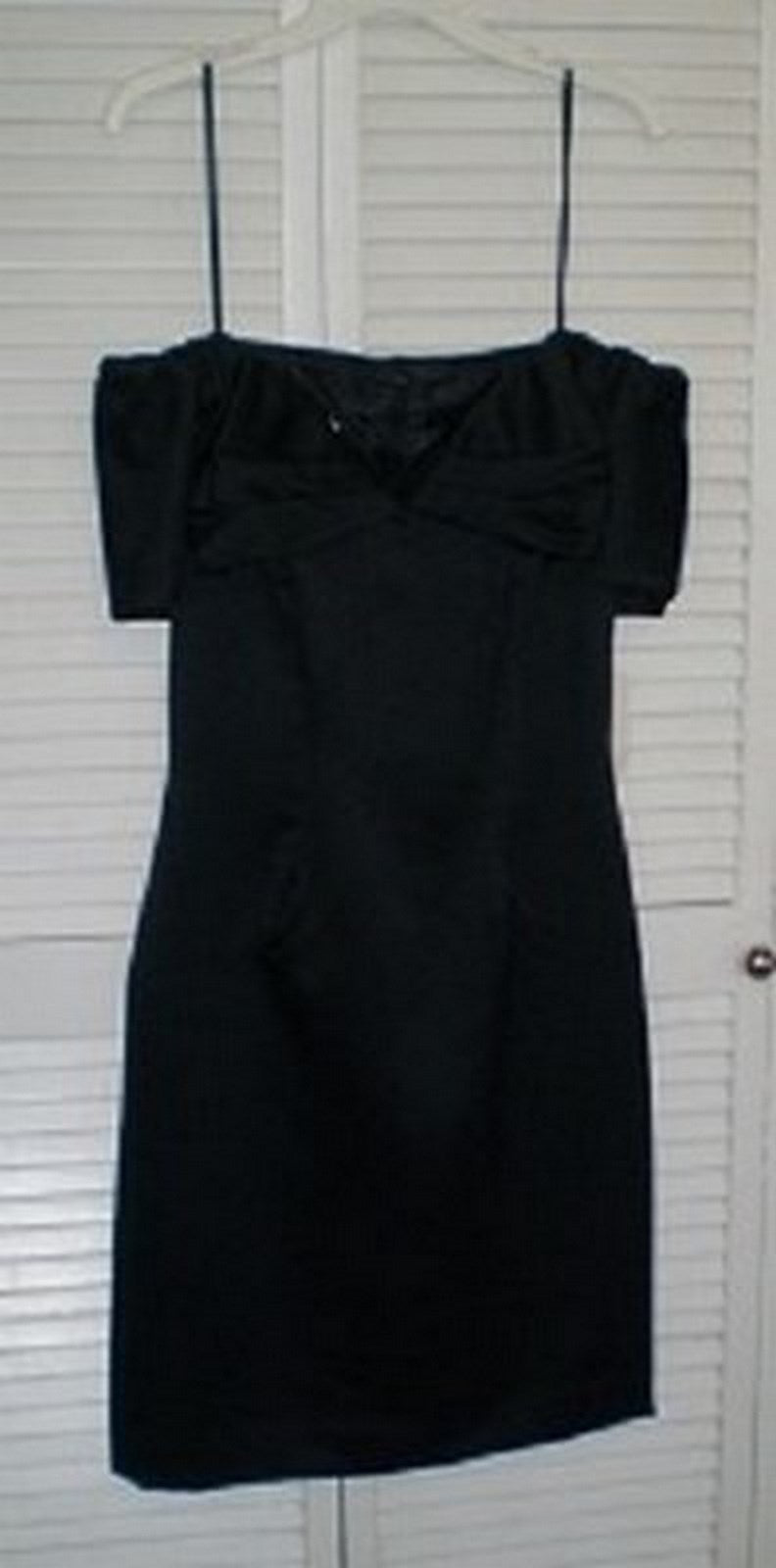 Victor Costa Women Dress Satin Black Sleeveless Midi Size 12 image 2