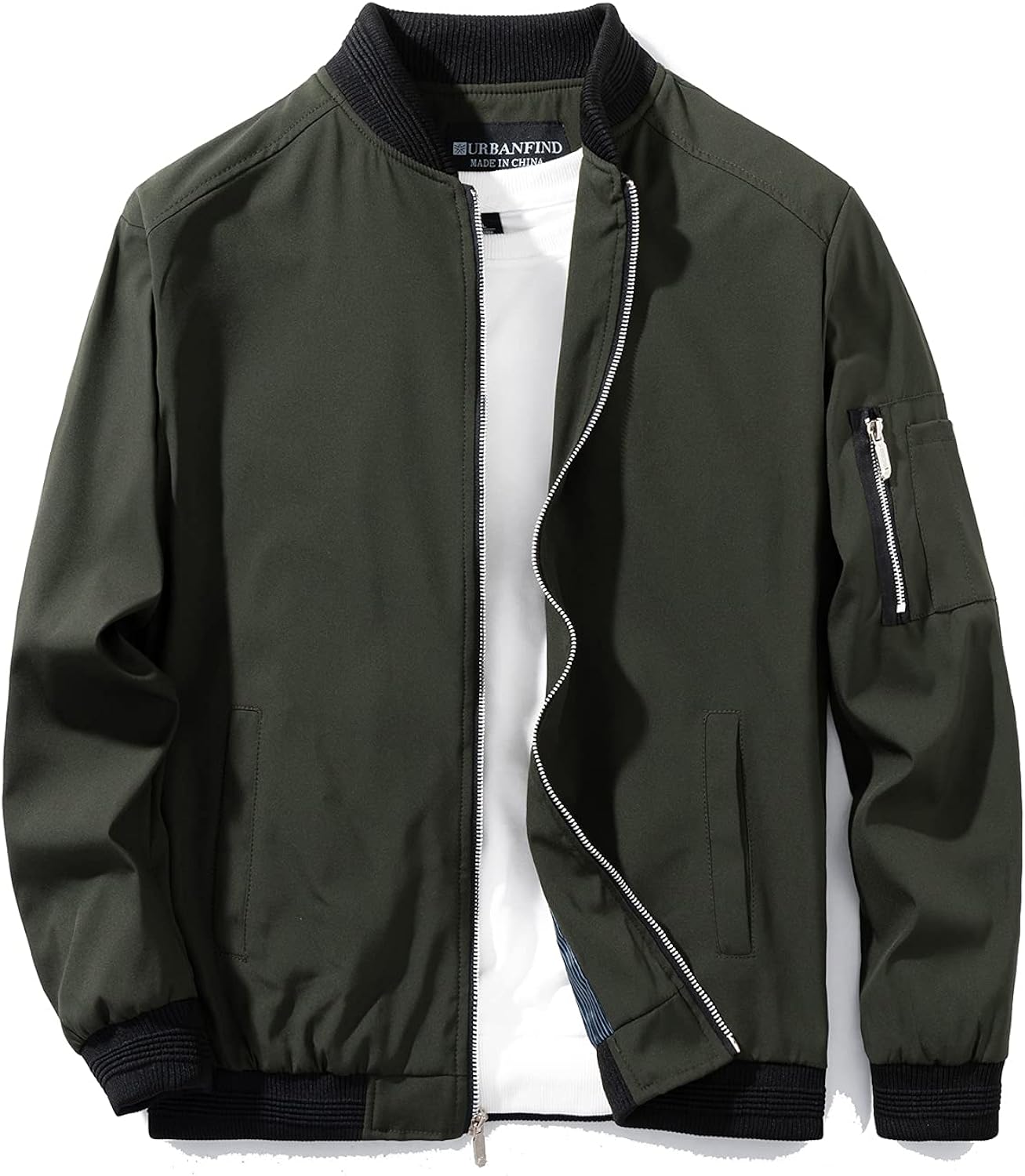 Hot Sale Men’s Slim Fit Lightweight Casual Bomber Jacket, Sport Jacket, Fashion image 0