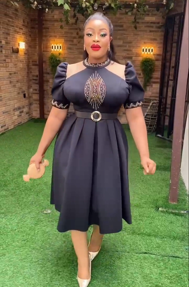 African Wedding Party Dresses for Women 2023 Elegant Luxury Evening Dashiki Ank image 0