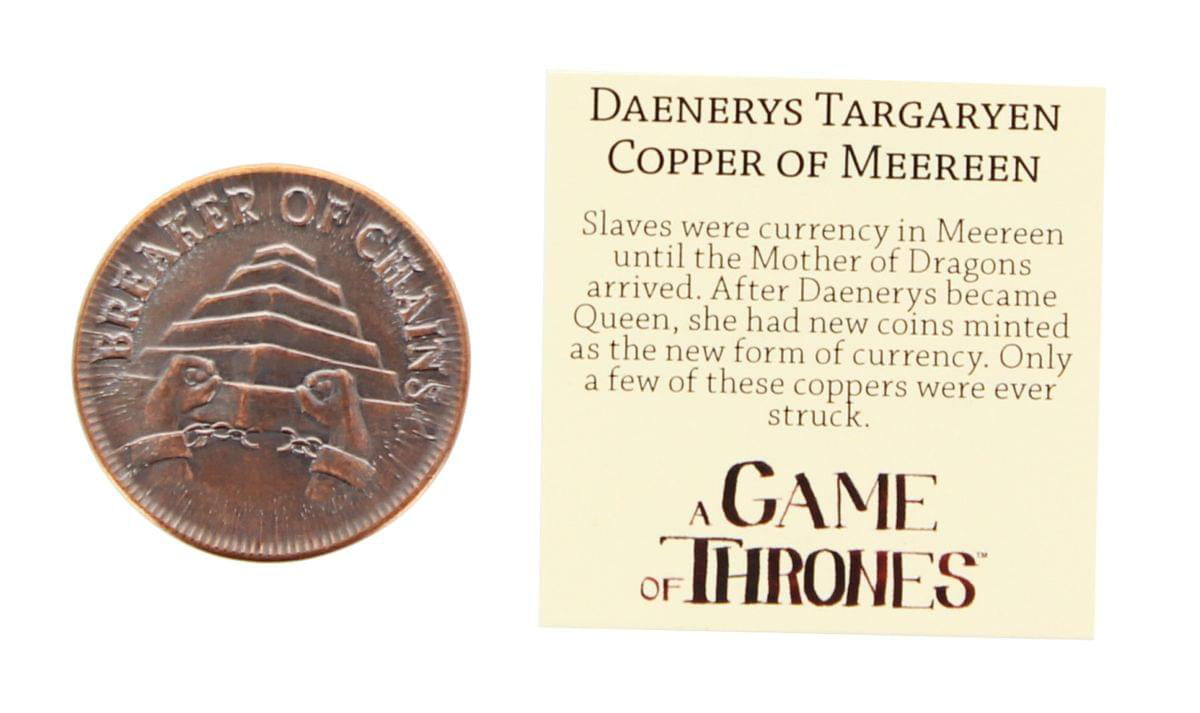Game of Thrones Daenerys Targaryen Queen of Meereen Copper Coin image 1