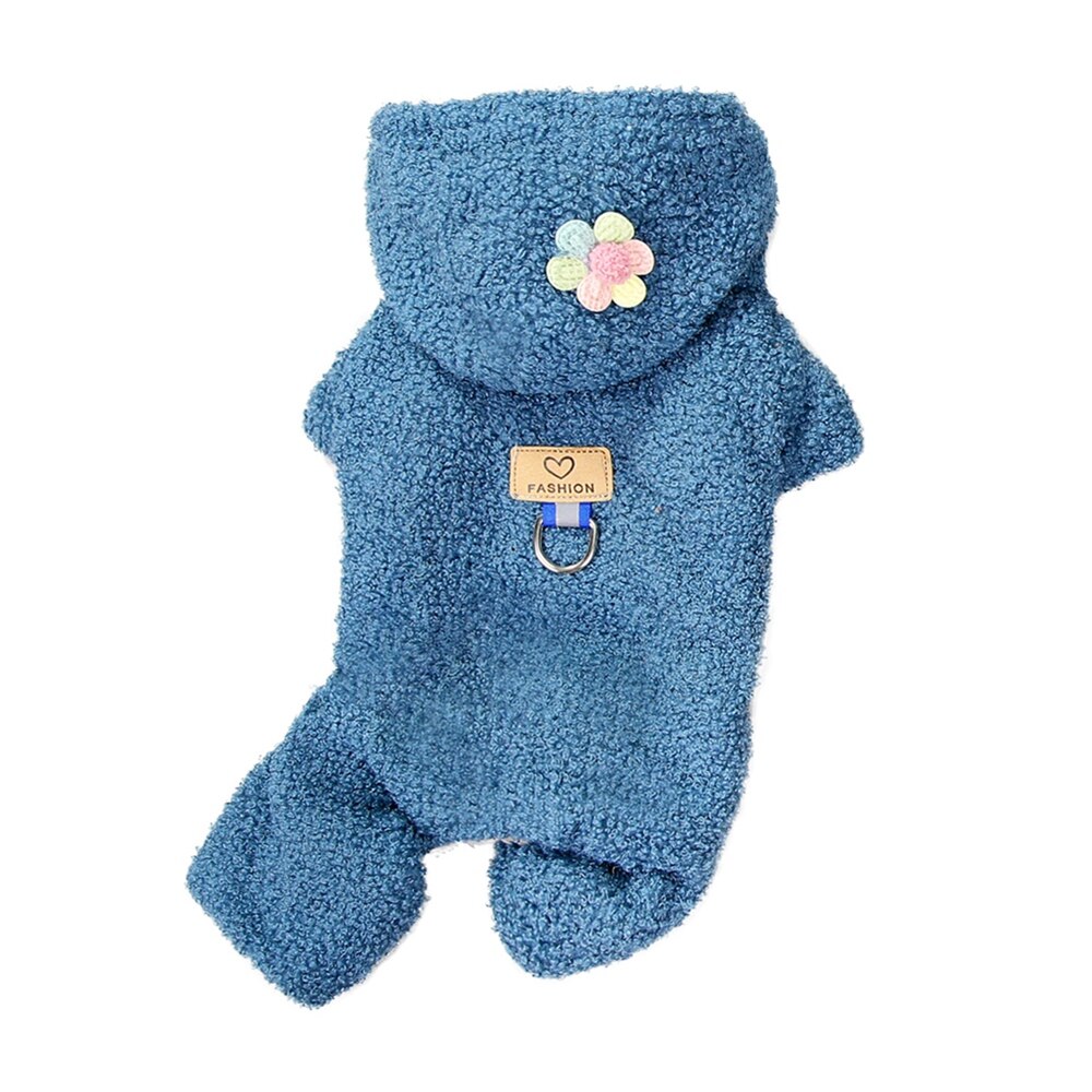 Ropa de invierno para perros pequeños, chaqueta gruesa y cálida de forro polar para cachorros.