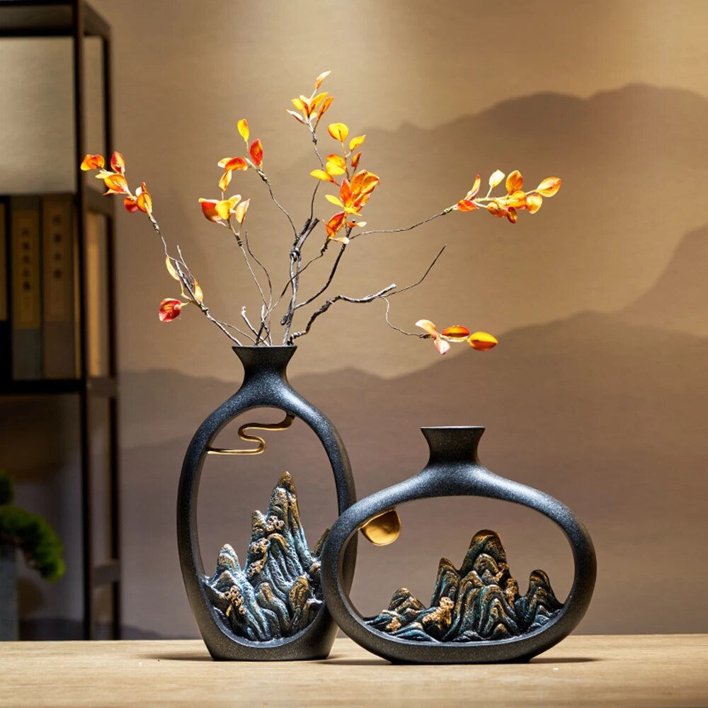 Resin Vase Table Decoration & Accessories Home Decoration Luxury New Chinese St image 3