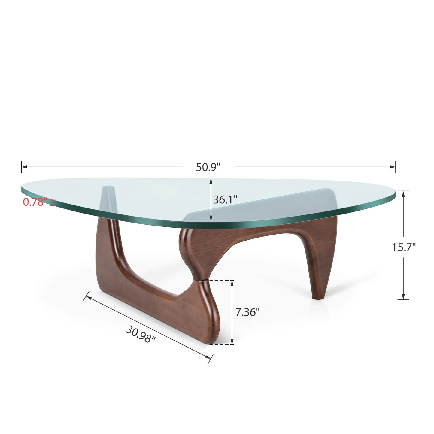 Home Coffee Table Irregular Glass Side Table Modern Simple Dining Table For Bed image 6