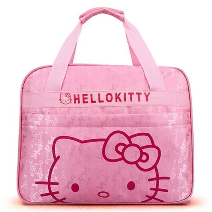 travel bags Cute Hello kitty cat Messenger luggage bag travel bag Cartoon porta image 2