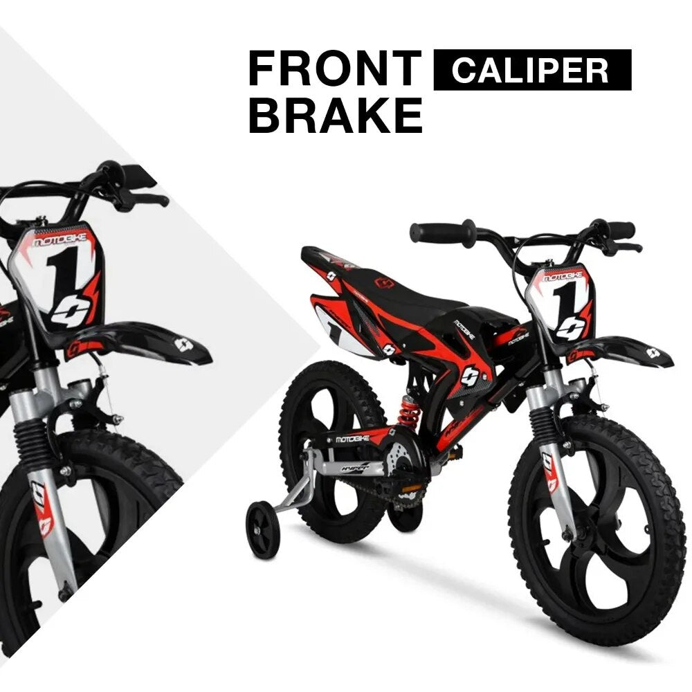 Hyper Bicycles 16in Kids Mag Wheels Motobike, Black/Red image 1