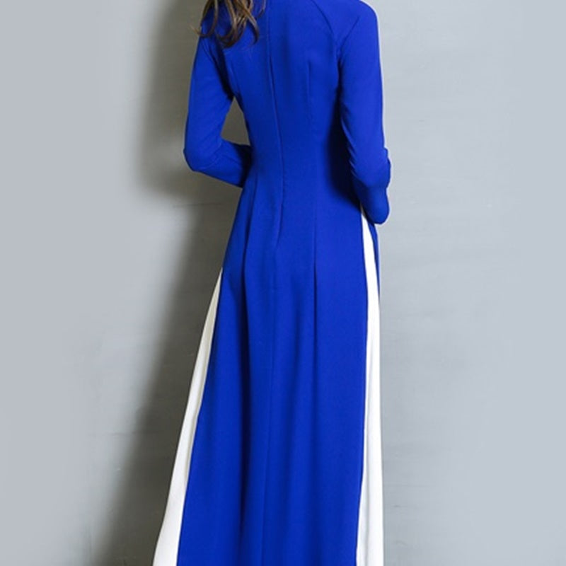 Ao Dai 2020 Spring Summer New Vietnam Dress for Women Elegant Cheongsam Traditi image 2