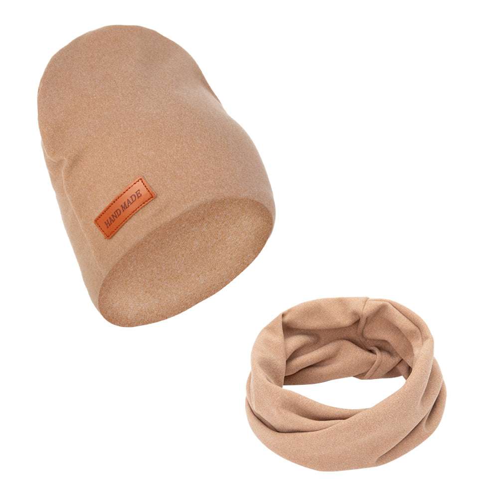 2Pcs/Lot Faux Cashmere Baby Turban Hats Scarf Set Newborn Kids Leather Stick Wi image 11