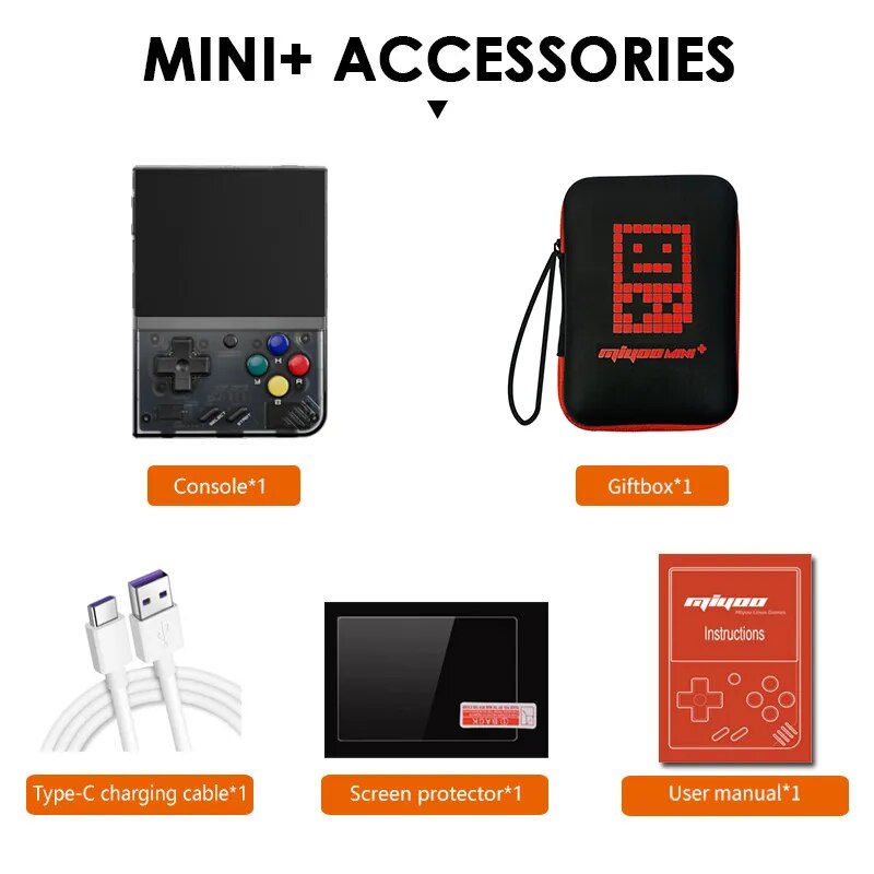 MIYOO Mini Plus Portable Retro Handheld Game Console V2 Mini+ IPS Screen Classi image 7