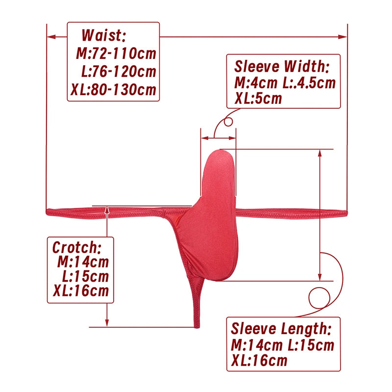 YAULAANG Sexy men's gloss gay underwear oily G-Strings thong Shiny low-waisted image 7