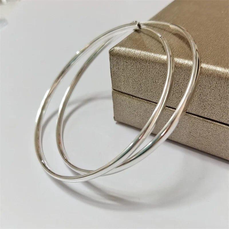 Senlissi - New 18K Gold Plated Hoop Earrings For Women 925 Sterling Silver 3.0 image 20