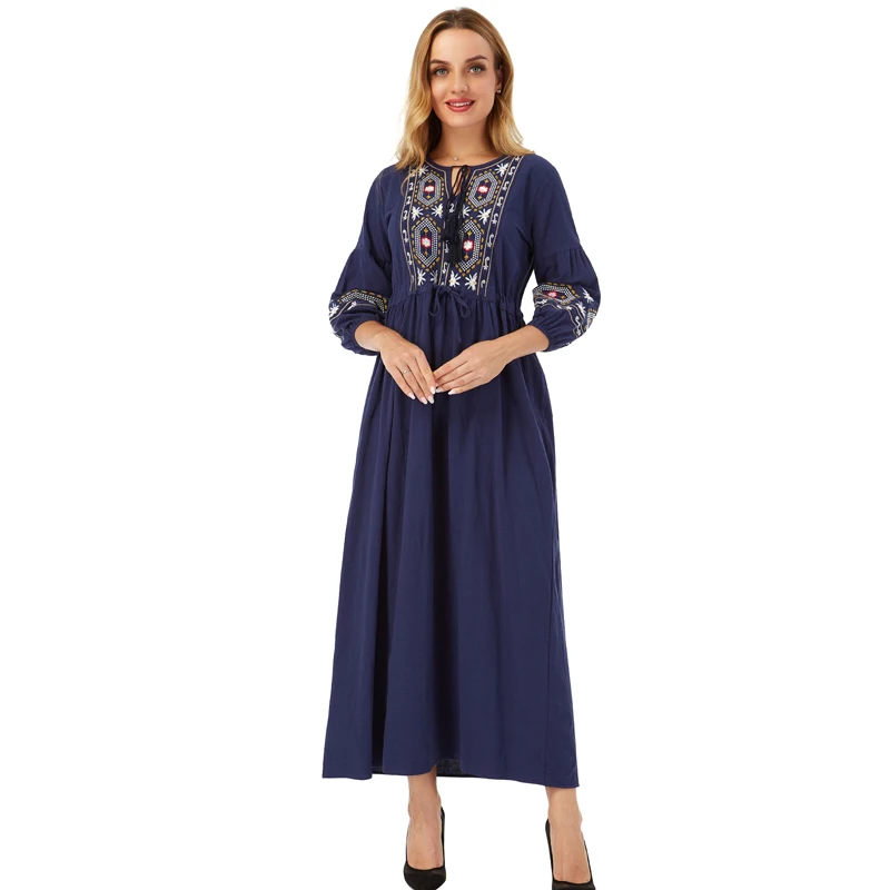 Vestidos Abaya Dubai Turkey Arabic Hijab Muslim Fashion Dress African Long Dres image 10