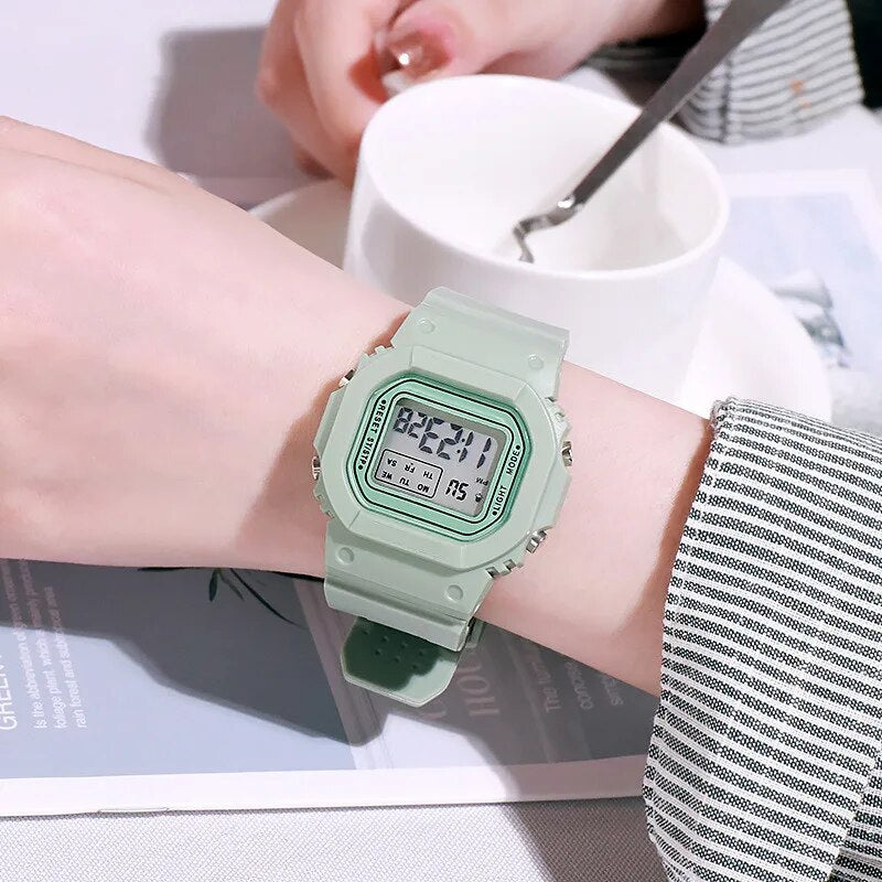 Fashion Men Women Watches Gold Casual Transparent Digital Sport Watch Lover's G image 8