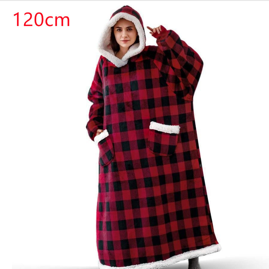 Winter TV Hoodie Blanket Winter Warm Home Clothes Women Men Oversized Pullover image 6