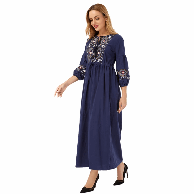 Vestidos Abaya Dubai Turkey Arabic Hijab Muslim Fashion Dress African Long Dres image 7