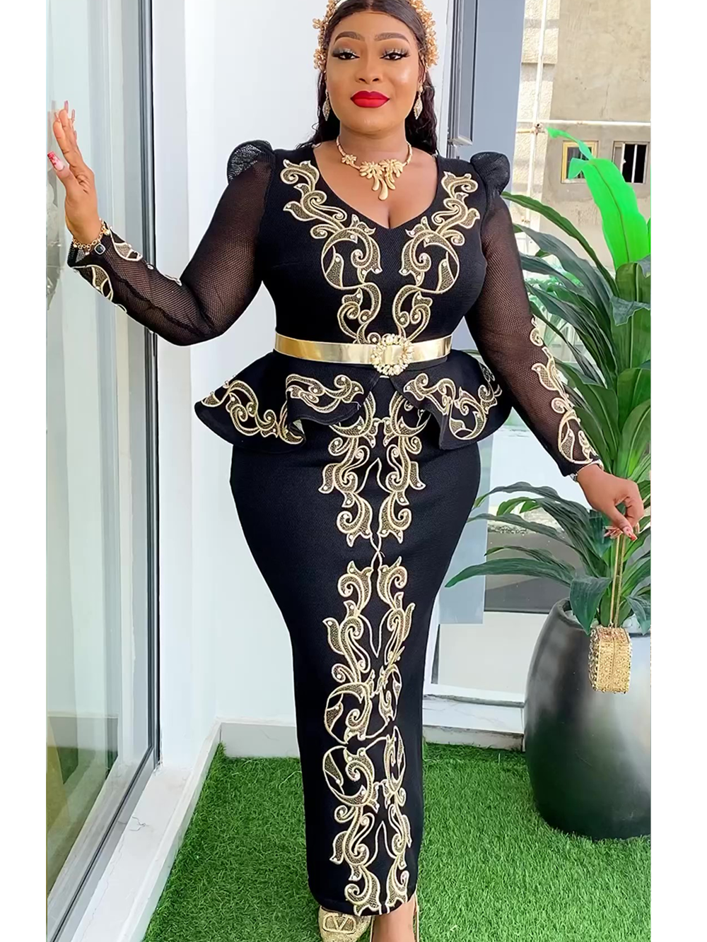Elegant African Dresses for Women 2024 New Africa Clothing Plus Size Turkey Wed image 1