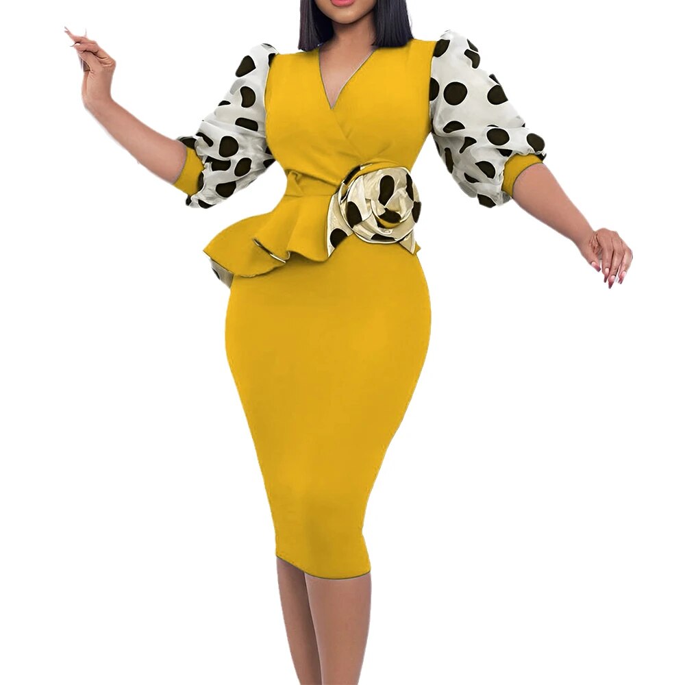 Plus Size Knitted Pencil Dress for Women Clothing 2023 Autumn Winter Hip Long S image 4