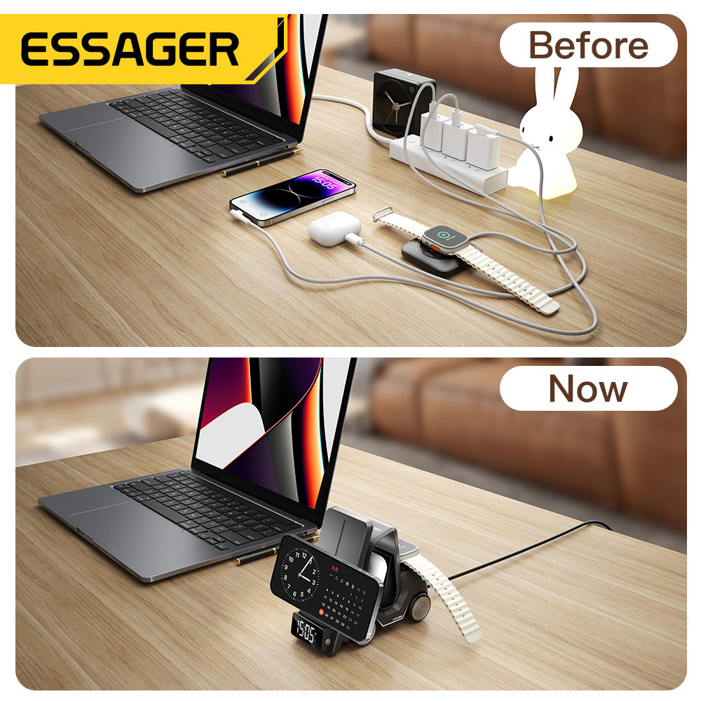 Essager Universal Wireless Charger for IPhone 12 13 14 15 Series Apple Watch Ai image 8