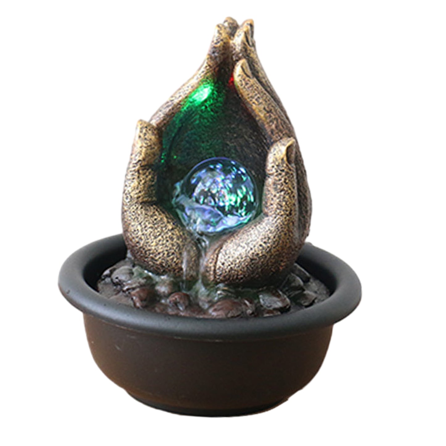 Feng Shui Tabletop Fountain EU 220V Adapter Stylish for Bedroom Decor Tabletop image 4