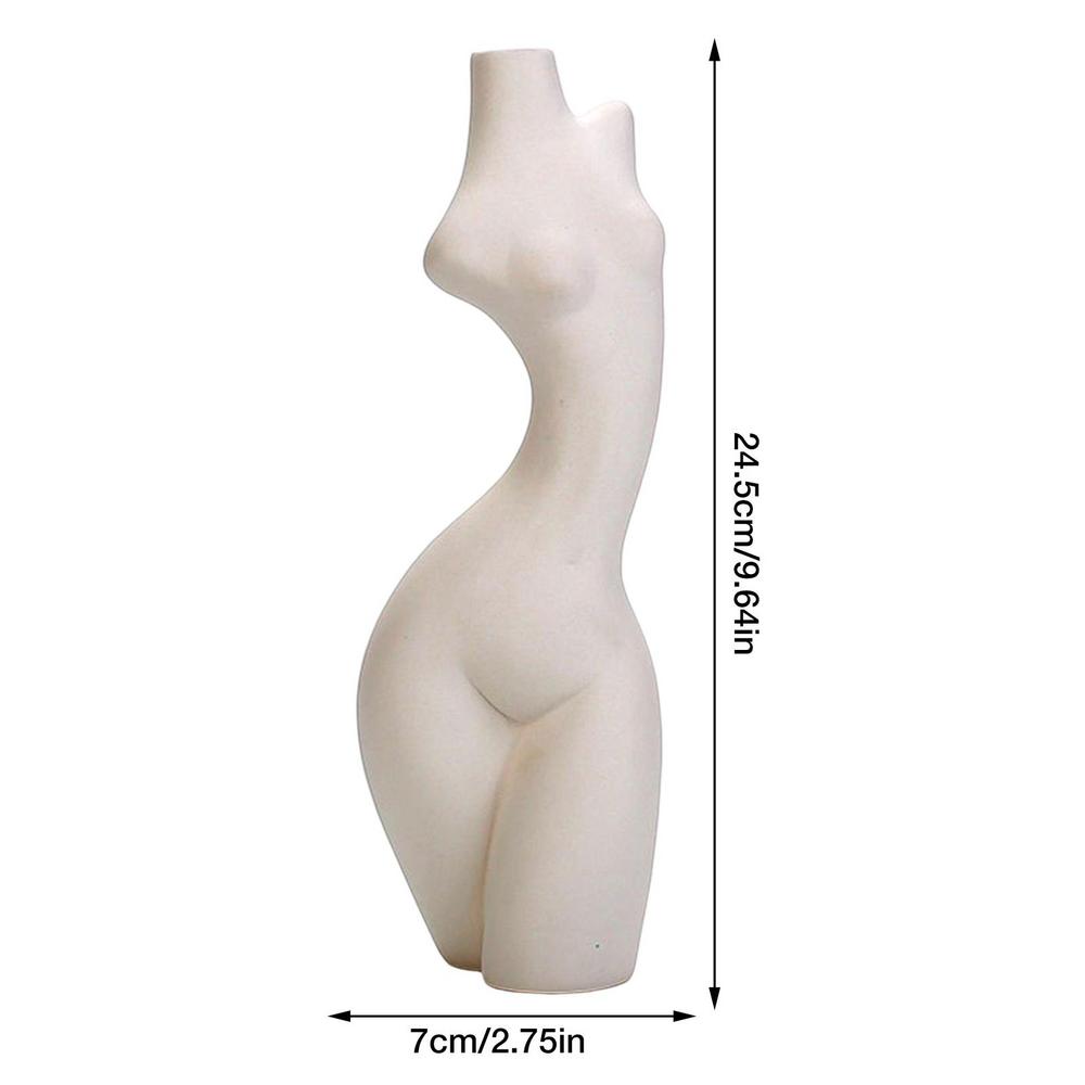 Ceramic Body Vase Women Ceramic Vase For Plants Flower Pot For Tabletop Centerp image 5