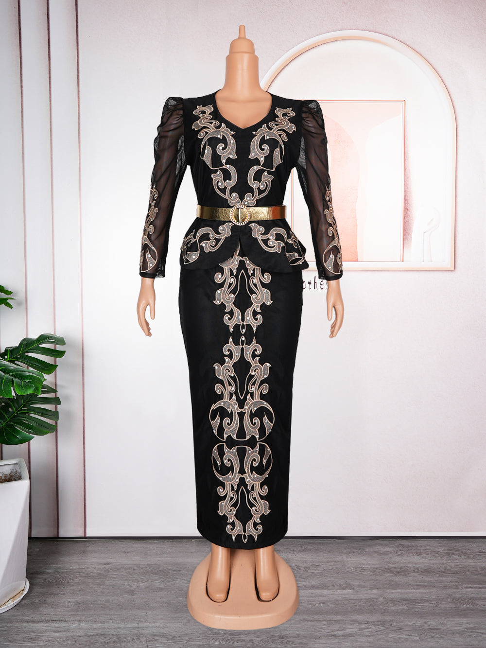 Elegant African Dresses for Women 2024 New Africa Clothing Plus Size Turkey Wed image 5