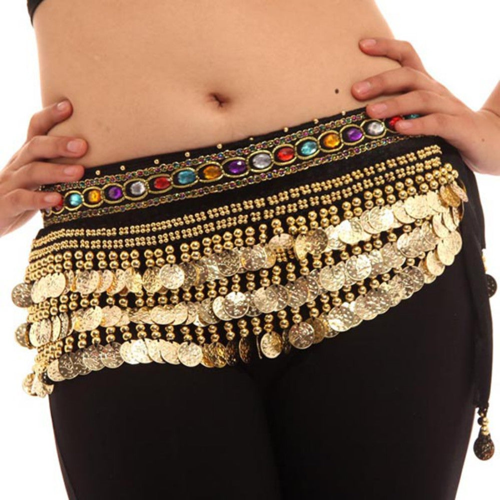 Women Belly Dance Hip Scarf Wrap Belt Dancer Skirt Female Show Costume Accessor image 11