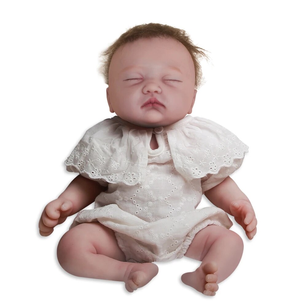 17.7 " Reborn Baby Doll Girl Realistic Newborn Dolls Christmas Handmade Gifts image 4