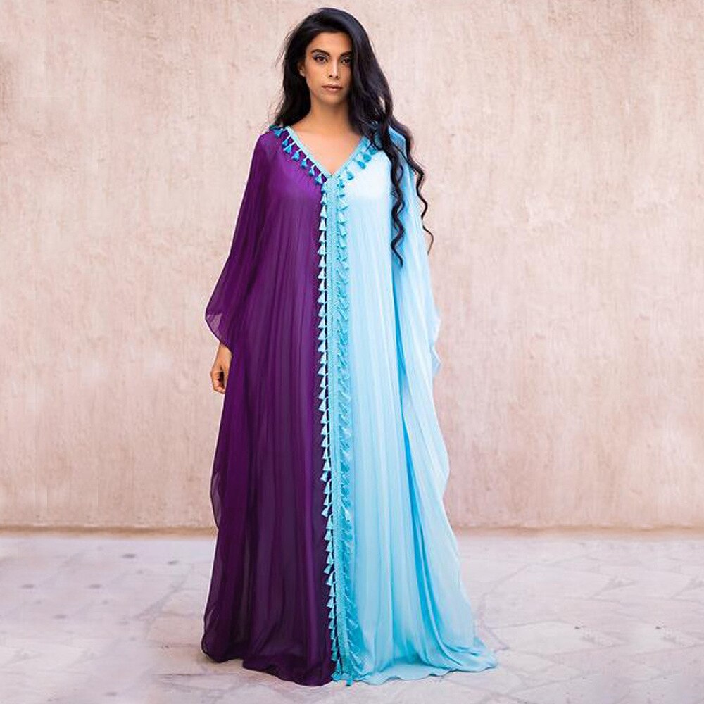 Ramadan Eid African Maxi Dresses For Women Loose Dubai Turkey Islam image 0