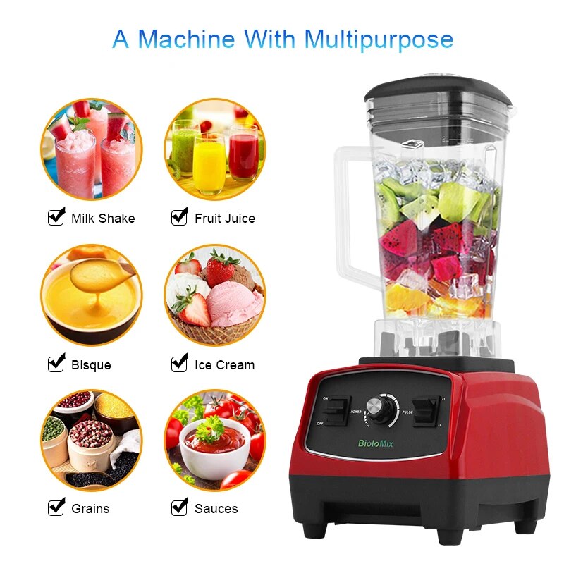 BPA Free 3HP 2200W Heavy Duty Commercial Grade Blender Mixer Juicer High Power image 7