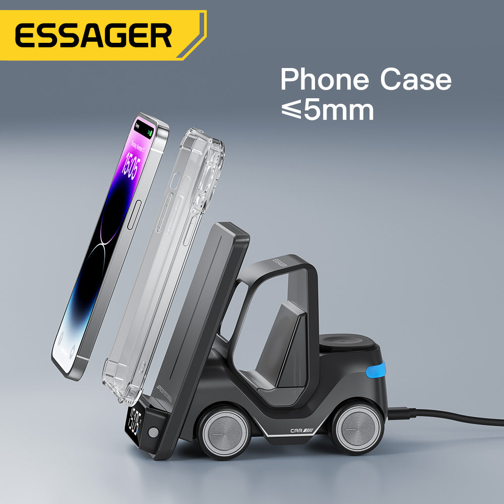 Essager Universal Wireless Charger for IPhone 12 13 14 15 Series Apple Watch Ai image 7