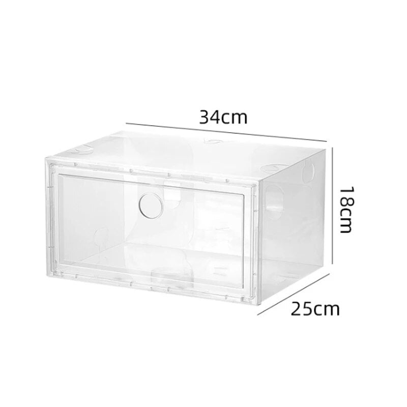 high quality Sneakers Box plastic shoe box Stackable Cabinet Storage Box high- image 7