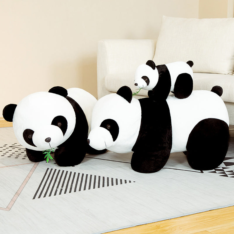 20cm Cute Baby Bamboo Panda Bear Plush Stuffed Animal Doll Cartoon Kawaii Dolls image 3