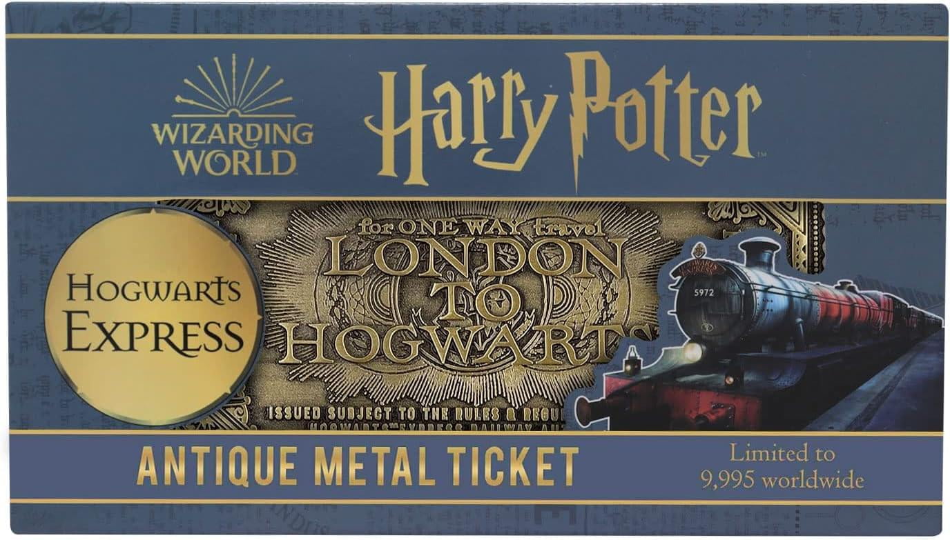 Harry Potter Hogwarts Express Train Ticket Limited Edition Metal Replica image 3