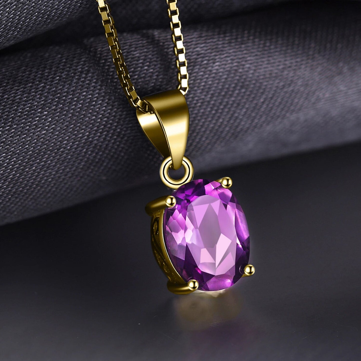 JewelryPalace Rose Gold Yellow Gold Plated Natural Amethyst Citrine Garnet Topa image 12