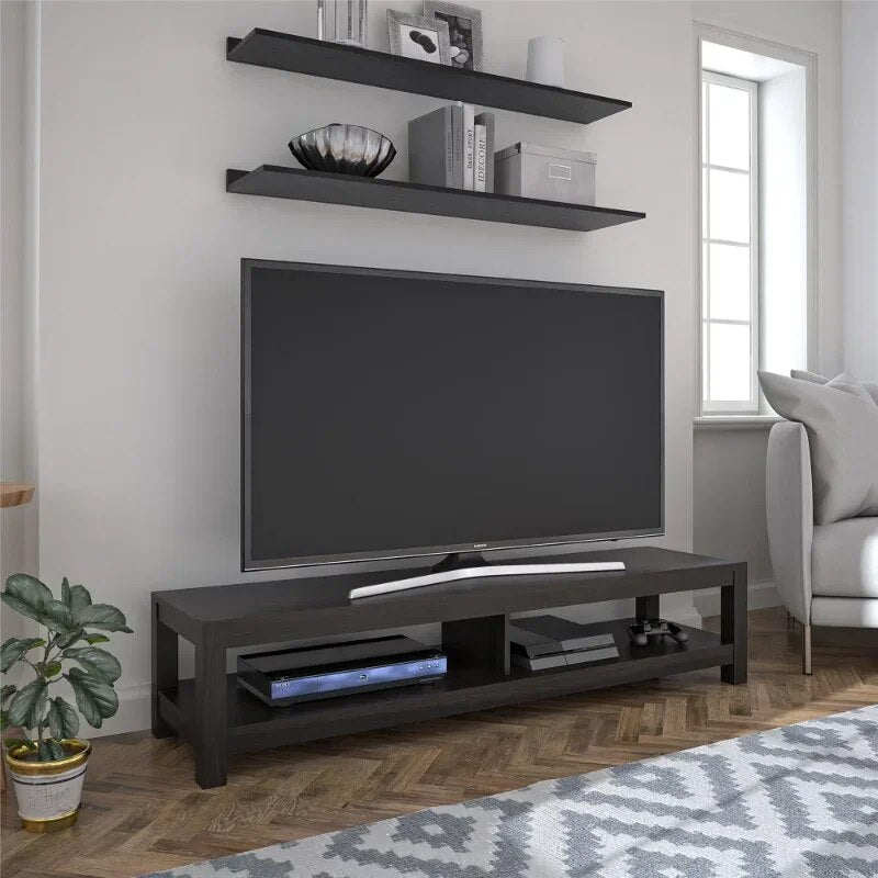 Parsons TV Stand for TVs Up To 65", Espresso Center Table Living Room image 3