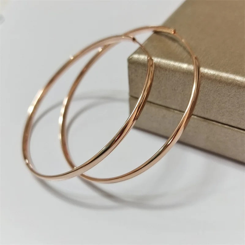 Senlissi - New 18K Gold Plated Hoop Earrings For Women 925 Sterling Silver 3.0 image 19