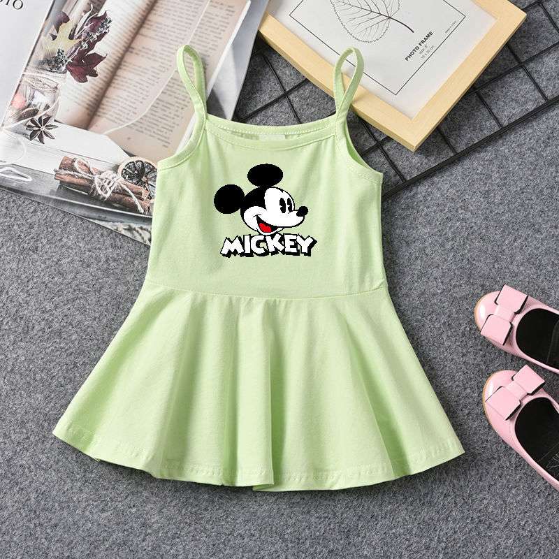 Disney Summer Baby Girl Cotton Dress Children Fashion Dresses Kids Girl Mickey image 7