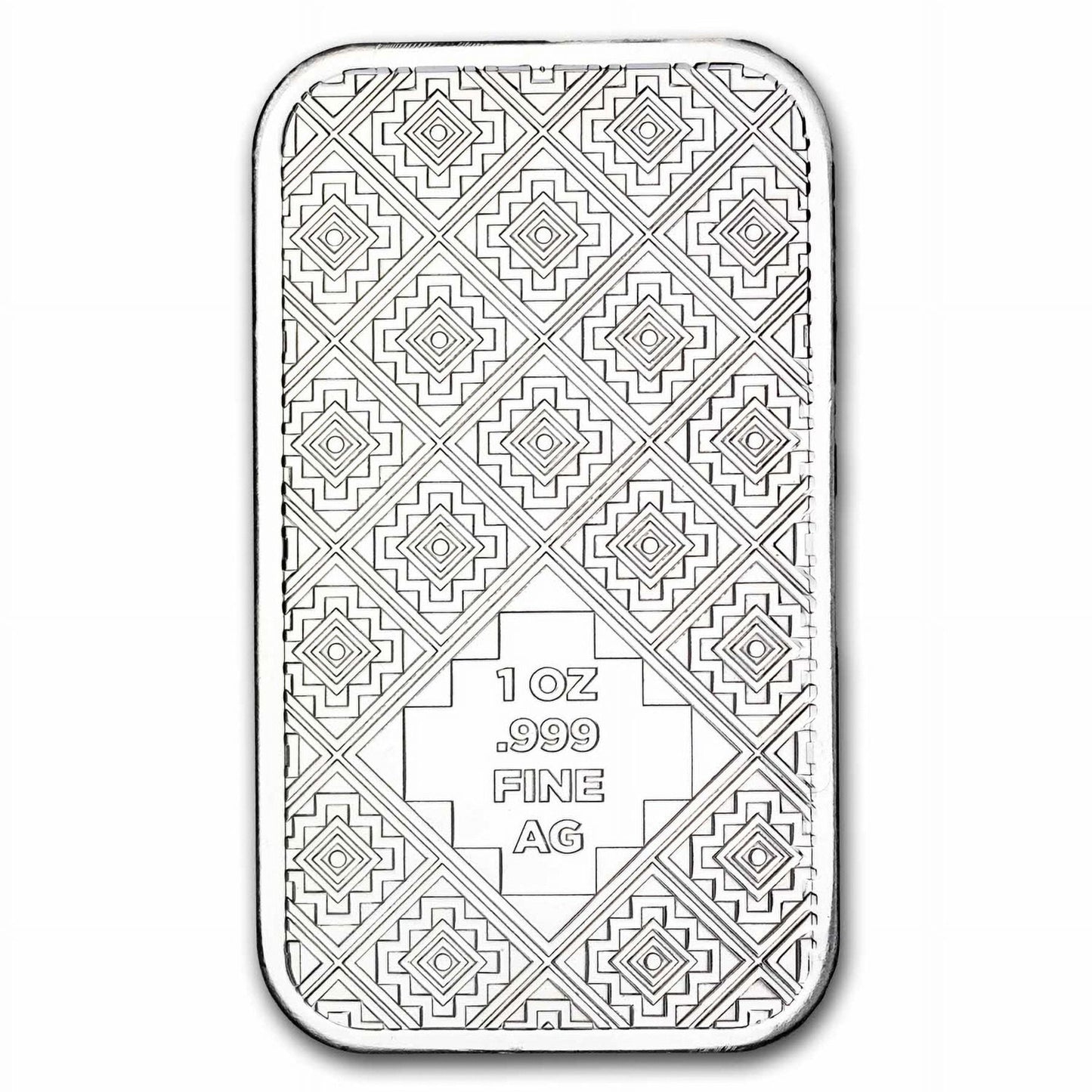 1 oz Silver Bar - Aztec image 1