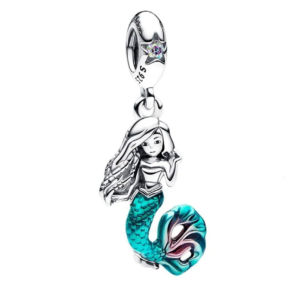 925 Silver Disney 100th Princess Pumpkin Cart Mickey Minnie Dumbo Charm Stitch image 25