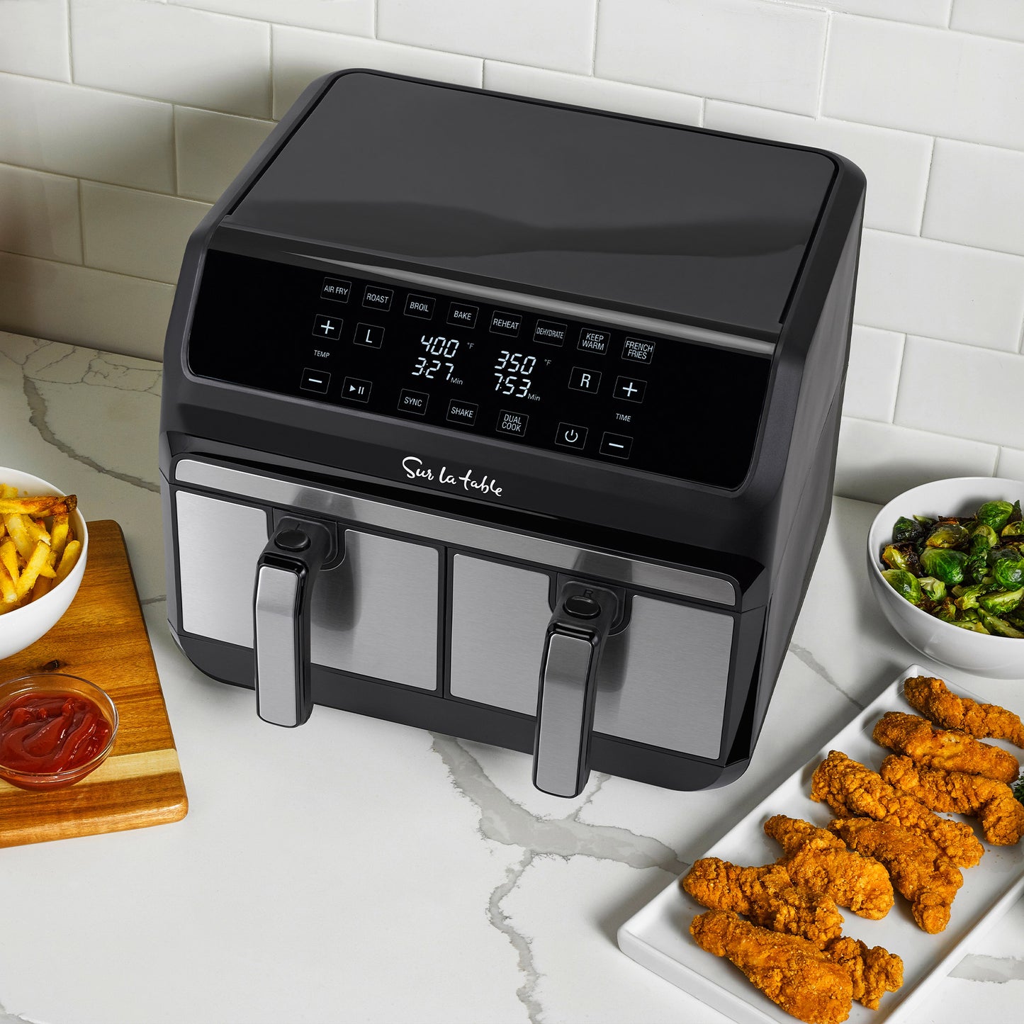 Sur La Table Digital 8 Quart Double Basket Air Fryer with Multi Cook image 5