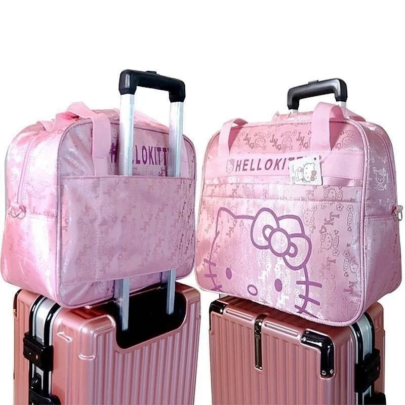 travel bags Cute Hello kitty cat Messenger luggage bag travel bag Cartoon porta image 5