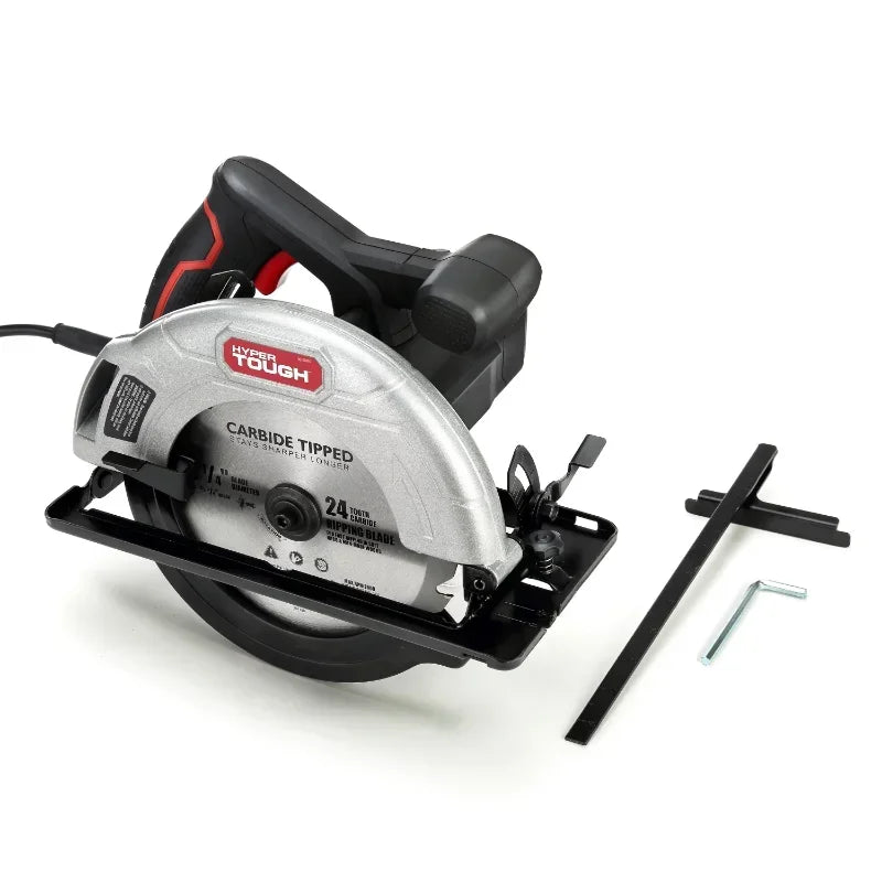 12 Amp Corded 7-1/4 inch Circular Saw with Steel Plate Shoe, Adjustable Bevel, image 1