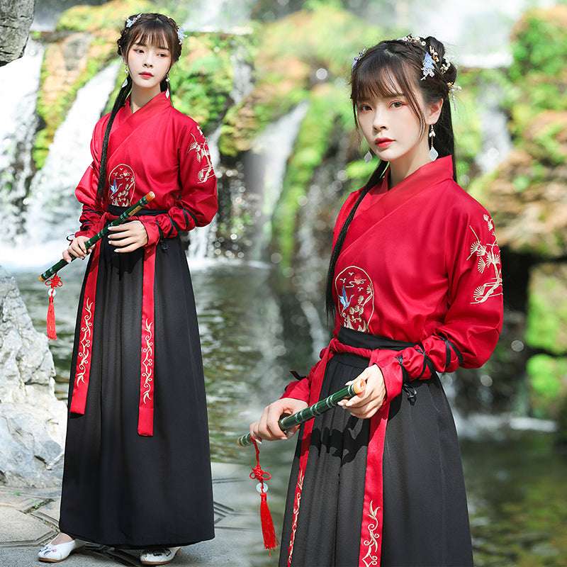 Japanese Vintage Kimono Samurai Cosplay Clothing Woman Man Chiinese Hanfu Crane image 2